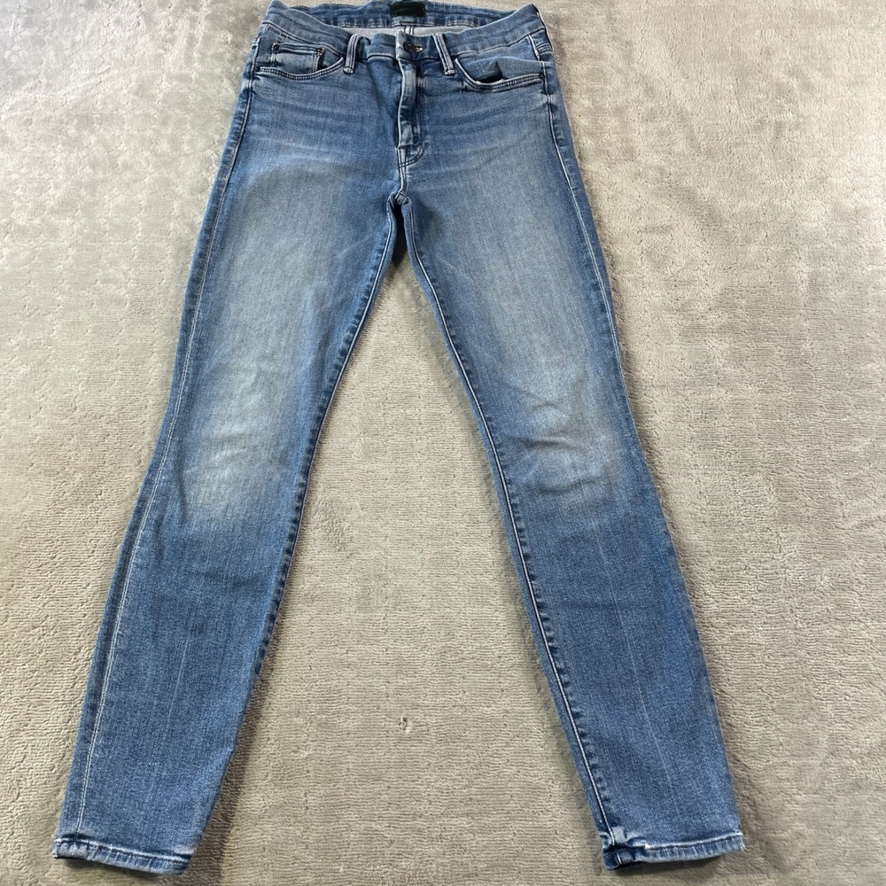Mother Jeans The Looker Ankle Womens 26 Blue We The Animals Skinny Mid Rise